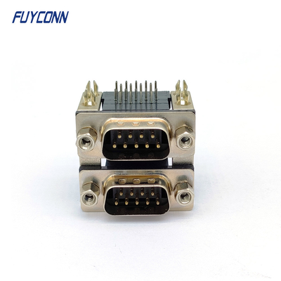 Male To Male D SUB Connector , 9 / 15 / 25 / 37 Pin Twins D-SUB Connectors