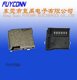 Copper Alloy 9 Pin TF Card Connector T Flash Holder Solder