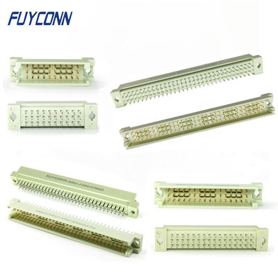 Right Angle PCB DIN41612 Connector 3 Rows Male Euro Card Connector