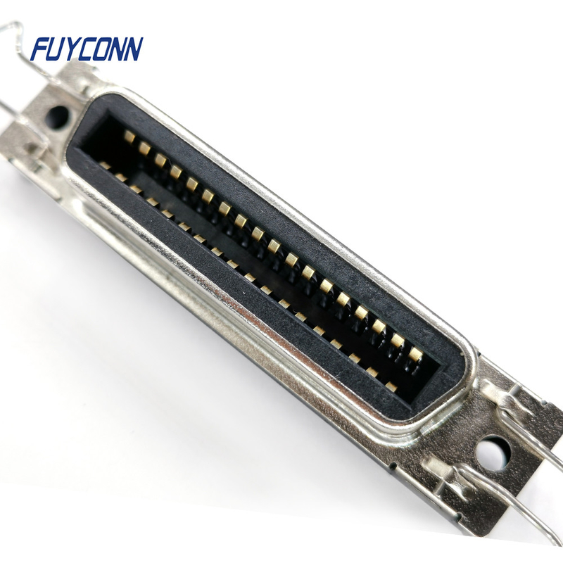 36 Pin DDK Connector For Printer PCB Straight Female Centronics Connector