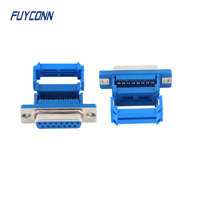 15pin D-SUB Connectors Female IDC Crimping Type Ribbon Cable