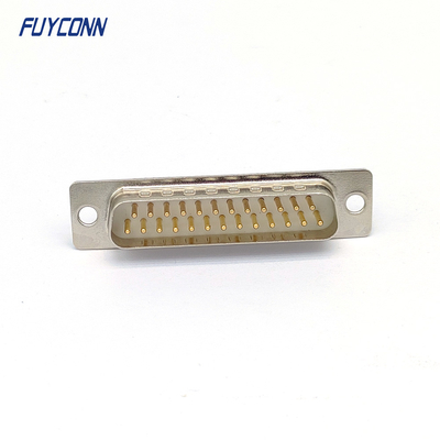 Male Solder Cup Machine Pin DB Connector 9 15 25 37 Pos With Round Contacts