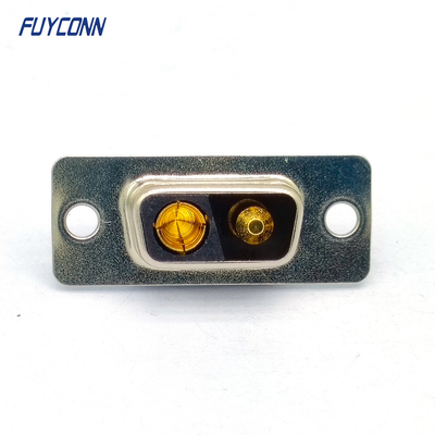 Female 2V2 D-SUB Connector , 2pin High Power Connector