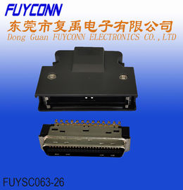 FUYSC063-26 SCSI Connector With Plastic Dust Cover Sider Spring