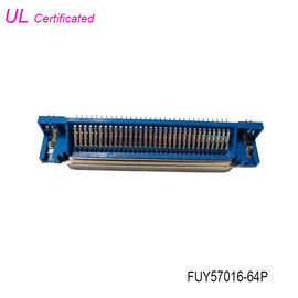 64 Pin DDK Centronic Male R/A PCB Connector with Boardlock Certified UL