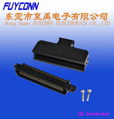 TYCO 50 pin or 64 Pin RJ21 Male Plug Centronic Champ IDC connector with 180 Degree Plastic Cover