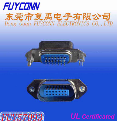 50 Pin Centronic Connectors , Straight Angle PCB Male Connector Certified UL