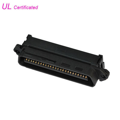 IDC Male Connector RJ21 Centronic Ribbon Cable Connector With Cable Clip