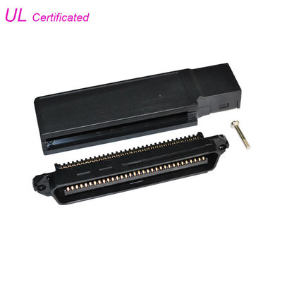 Black Plastic Cover 32 Pair IDC Male Connector / Male Pin Connector