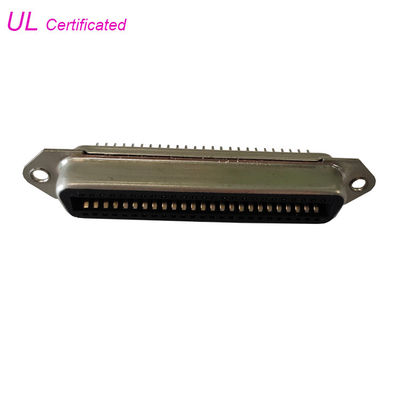 Receptacle Centronics 50 Pin Connector , Straight Angle Female PCB Connector