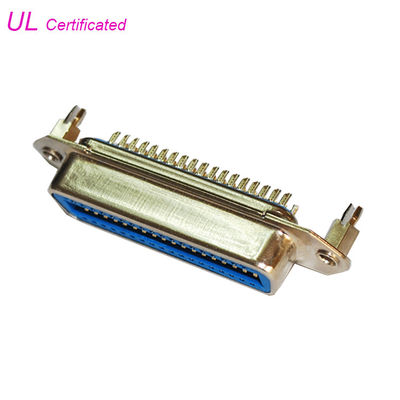 50 Pin Centronic Champe Solder Female Ribbon Connector With Board lock