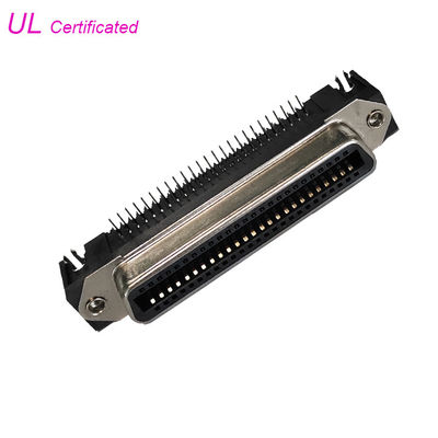 57 CN Series 50Pin Centronic PCB Right Angle Female Connector with Board Lock