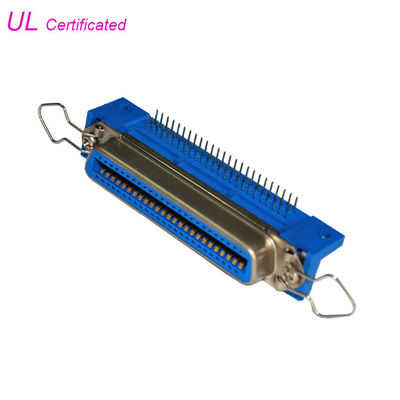 14 24 36 50 Pin Centronic PCB Right Angle Female Connector with bail clips