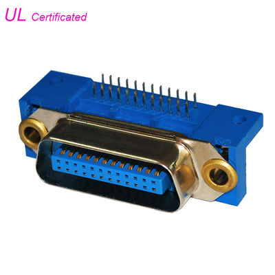 36 Pin Centronic Right Angle Male PCB Connector , Plug Connector UL