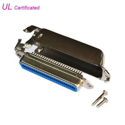 50 Pin Female Type Centronic Solder Pin Connector with Matel Cover Certified UL