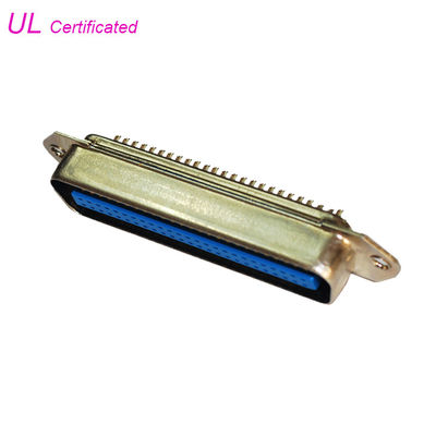 Solder Contacts Easy Male 50 Pin Centronics Connector With Certified UL