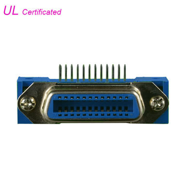 24 Pin Centronic PCB Right Angle Female Connector Certified UL