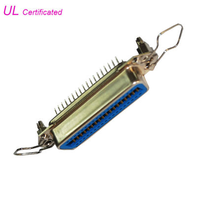 Centronic Straight Angle Receptacle 50 Pin Female PCB Connector with clips Certified UL