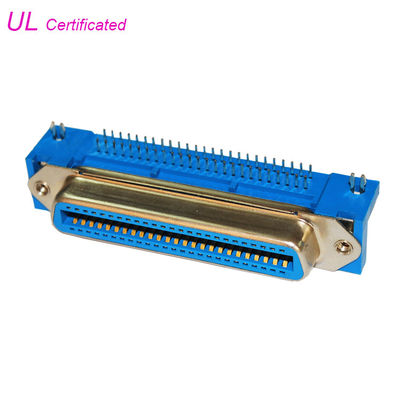 PBT Female 50 Pin Centronics Connector right angle PCB Champ Connector 2.16mm pitch