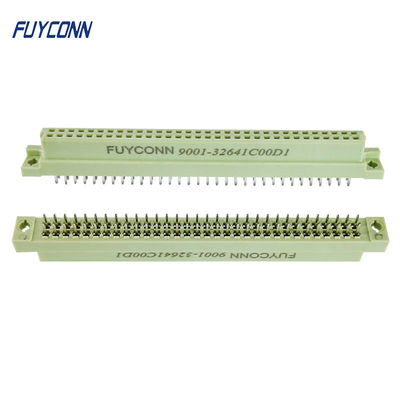 2 rows 64 Pin Female Eurocard Connector B Type Straight Terminals DIN 41612 Connector
