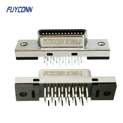 SCSI Female Connector Vertical CN Type 26 Position MDR Connector For PCB Board
