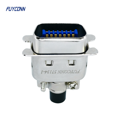 DDK 57-30140 Connector Centronics 14 Pin DDK Male Ribbon Connector With Metal Hood