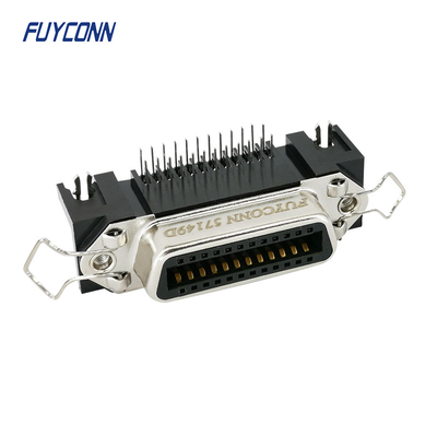 DDK 24 Pin Centronic Connector PCB Right Angle Female Type
