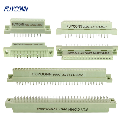 Female DIN 41612 Connector Straight PCB 2 Rows Eurocard Connector W/ Vertical Terminal