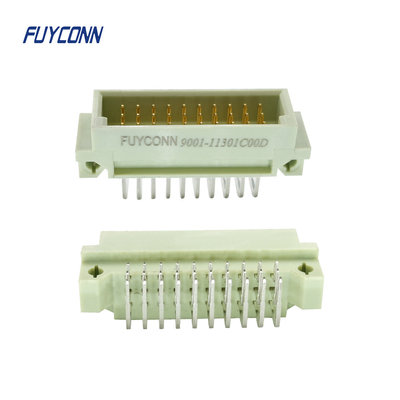 DIN 41612 3 Rows Eurocard Connector Male 90 Degree R/A Board Lock PCB
