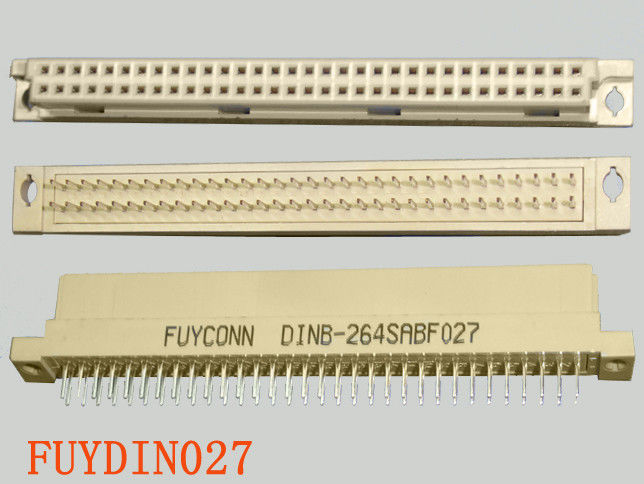 2 rows 64 Pin Female Eurocard Connector B Type Straight Terminals DIN 41612 Connector