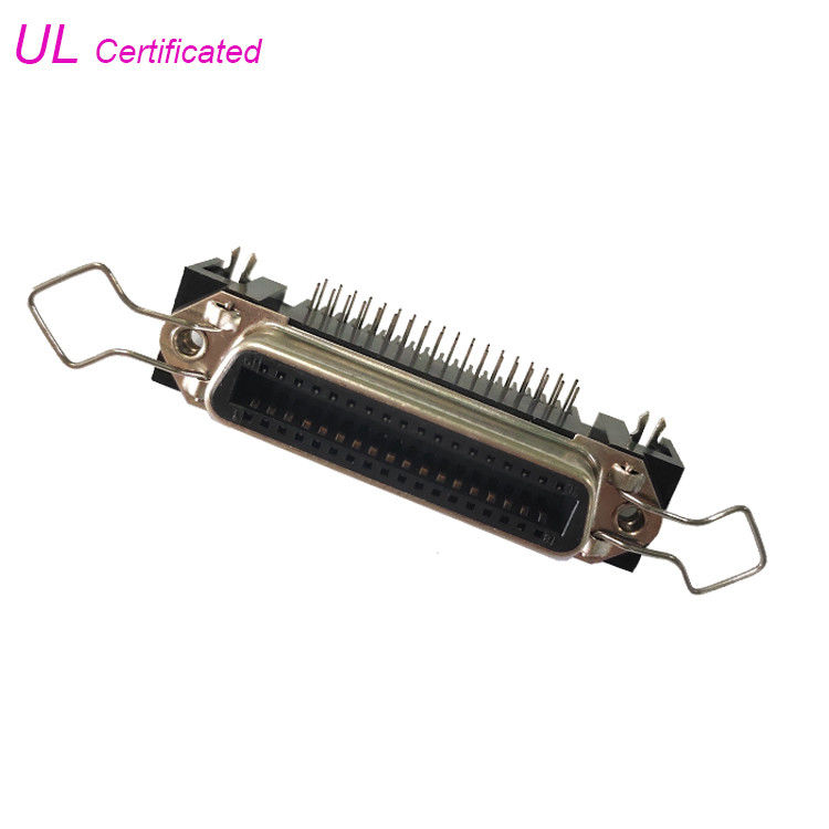 2.16mm Pitch 36 pin Ribbon R/A PCB Dip Type Connetor with Spring Latch ...