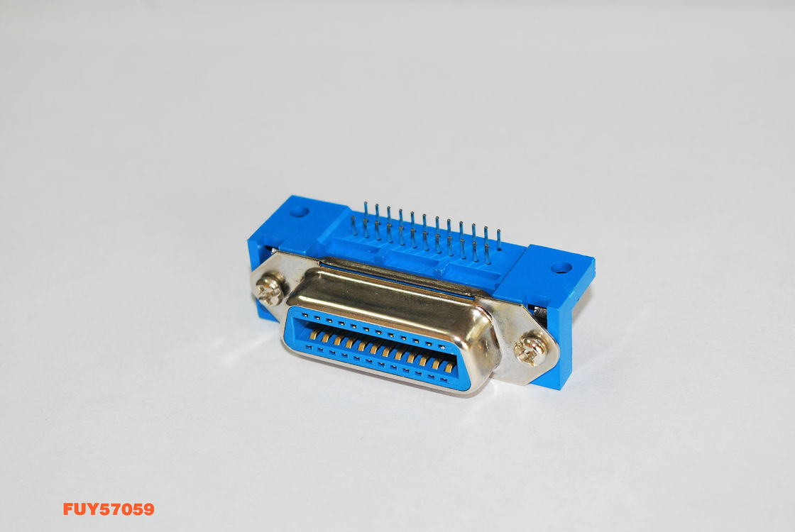 DDK 24 Pin Centronic PCB Right Angle Female Connector Certified UL