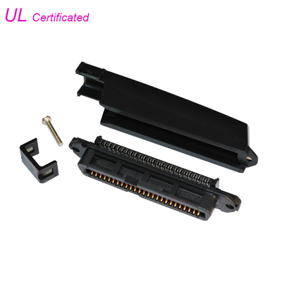 Female Centronic 50 64 Ways IDC RJ21 Tyco Connector With Plastic Cover