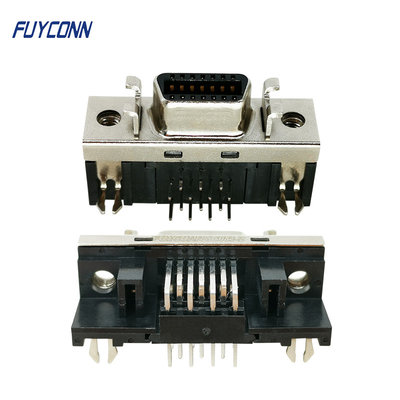 PCB SCSI Female Connector 1.27mm Right Angle 14P 20P 26P 36P 50P 68P 100P SCSI Connector