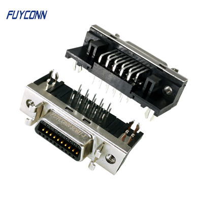 PCB SCSI Female Connector 1.27mm Right Angle 14P 20P 26P 36P 50P 68P 100P SCSI Connector