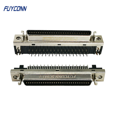 PCB SCSI Female Connector 1.27mm Right Angle 14P 20P 26P 36P 50P 68P 100P SCSI Connector