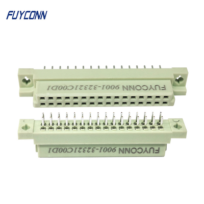 Female Euro 2 Rows 20pin 32pin 64pin PCB DIN 41612 Connector Vertical Terminals