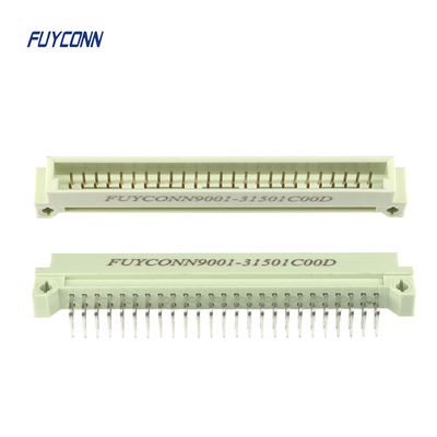 2 Rows Euro DIN41612 Connector 20pin 32pin 50pin 64pin Right Angle PCB Male Eurocard