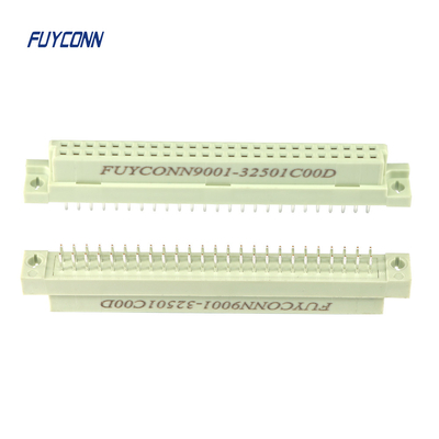 2 Rows PCB DIN41612 Female Straight Eurocard Connector 20pin 32pin 50pin 64pin