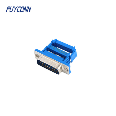 Crimping Cable 15 Pin Ribbon Connector , IDC Male Ribbon D-SUB Connector