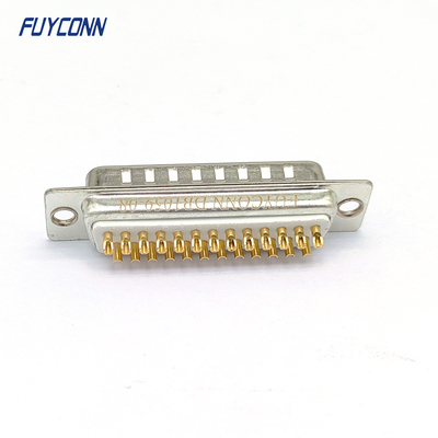 Male Solder Cup Machine Pin DB Connector 9 15 25 37 Pos With Round Contacts