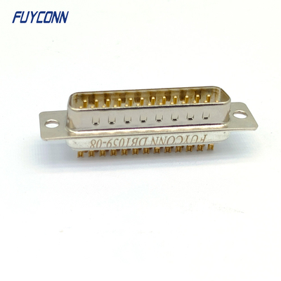 Male Solder Cup Machine Pin DB Connector 9 15 25 37 Pos With Round Contacts