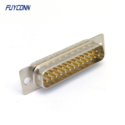 Male Solder Cup Machine Pin DB Connector 9 15 25 37 Pos With Round Contacts