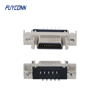 20pin SCSI Female Connector , 1.27mm Pitch Straight PCB SCSI Connector