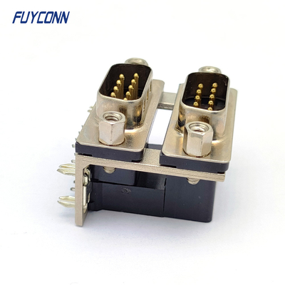 Male To Male D SUB Connector , 9 / 15 / 25 / 37 Pin Twins D-SUB Connectors