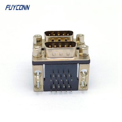 Male To Male D SUB Connector , 9 / 15 / 25 / 37 Pin Twins D-SUB Connectors