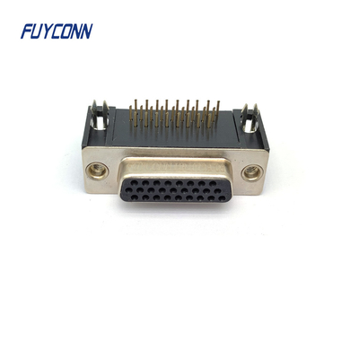 PCB High Density D-SUB Connector , 15pin 26pin 44pin 62Pin DSUB Connector