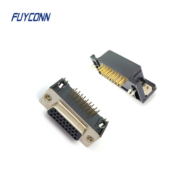 PCB High Density D-SUB Connector , 15pin 26pin 44pin 62Pin DSUB Connector