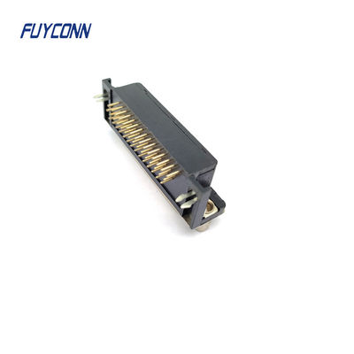 High Density Right Angle PCB D-SUB Connector 15 / 26 / 44 / 62 Pin Female DB Connector