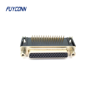 High Density Right Angle PCB D-SUB Connector 15 / 26 / 44 / 62 Pin